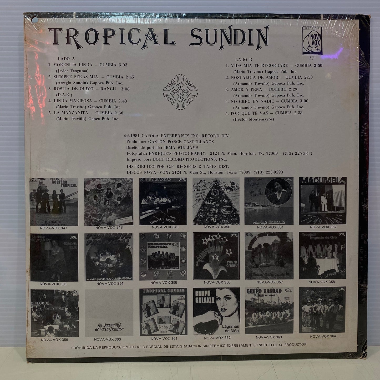 Tropical Sundin - La Manzanita (Vinilo)
