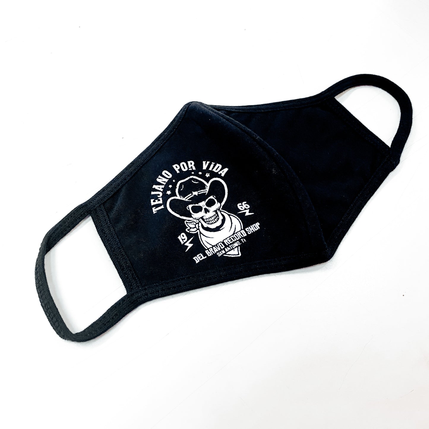 Del Bravo Record Shop Tejano Por Vida Mask DLB MERCH