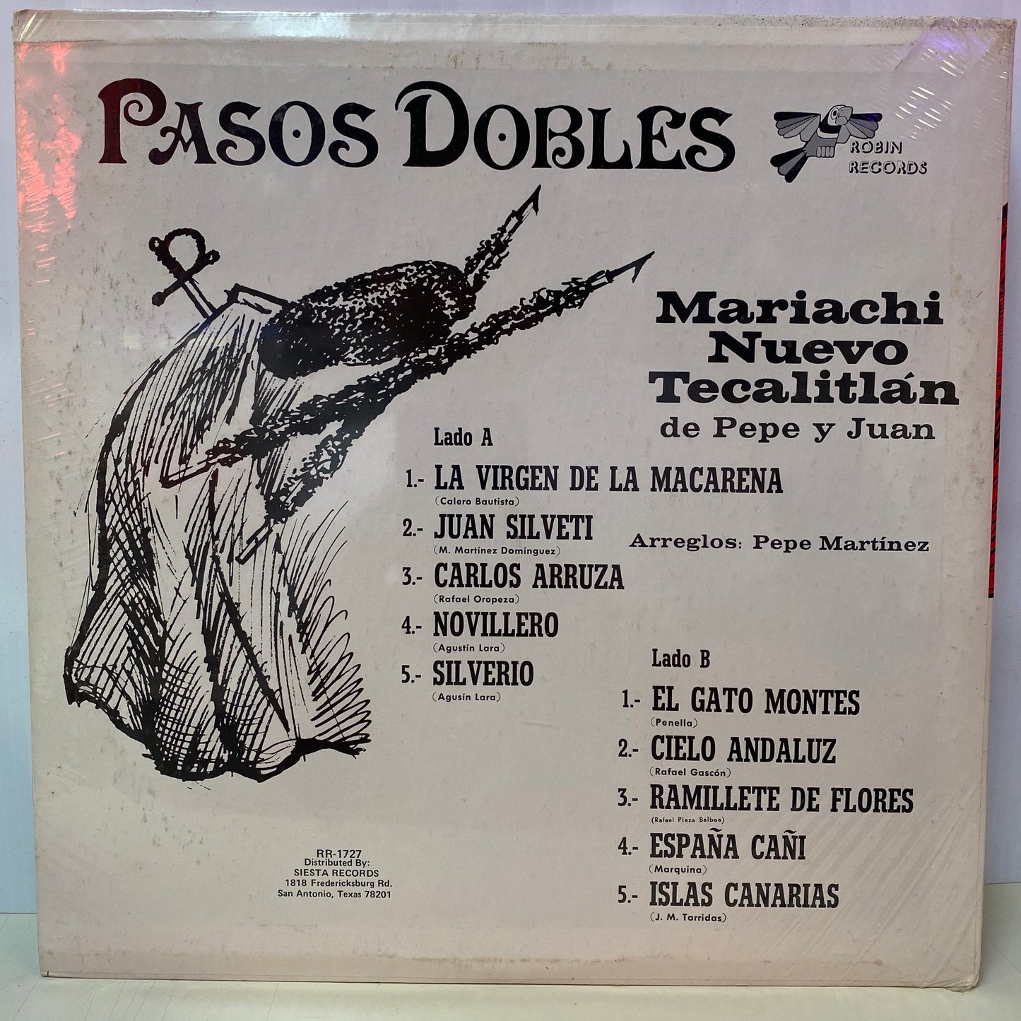 Mariachi Nuevo Tecalitlán De Pepe Y Juan – Pasos Dobles ( Vinyl)