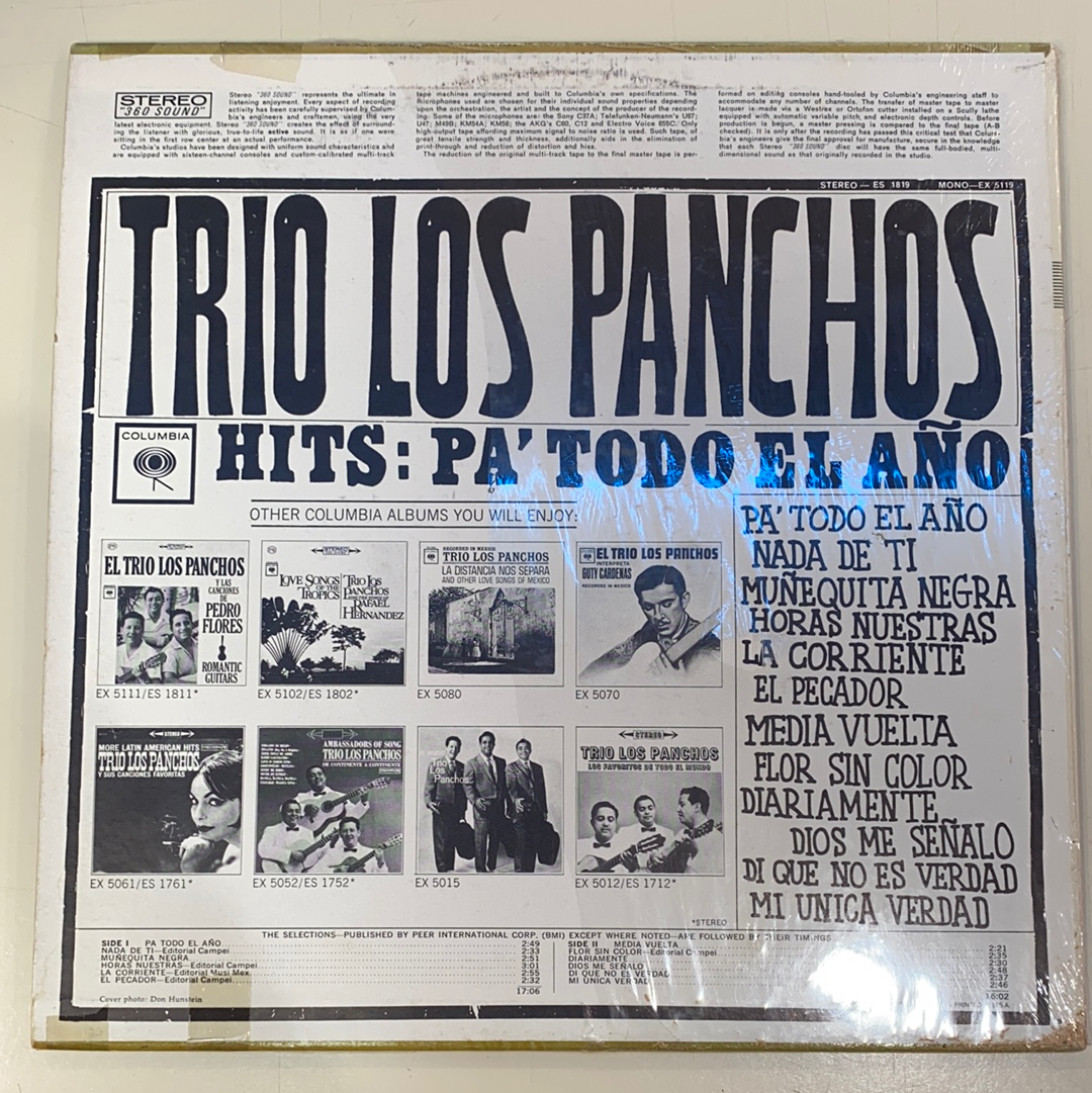 Trío Los Panchos - Éxitos: Pa'Todo El Año (Vinilo)