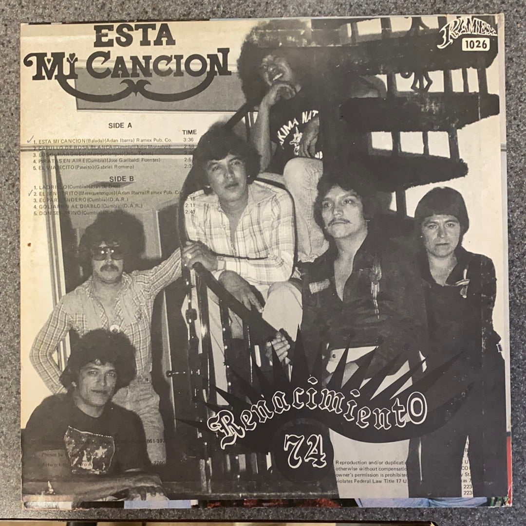 レナシミエント '74 - エスタ ミ カンシオン (レコード)