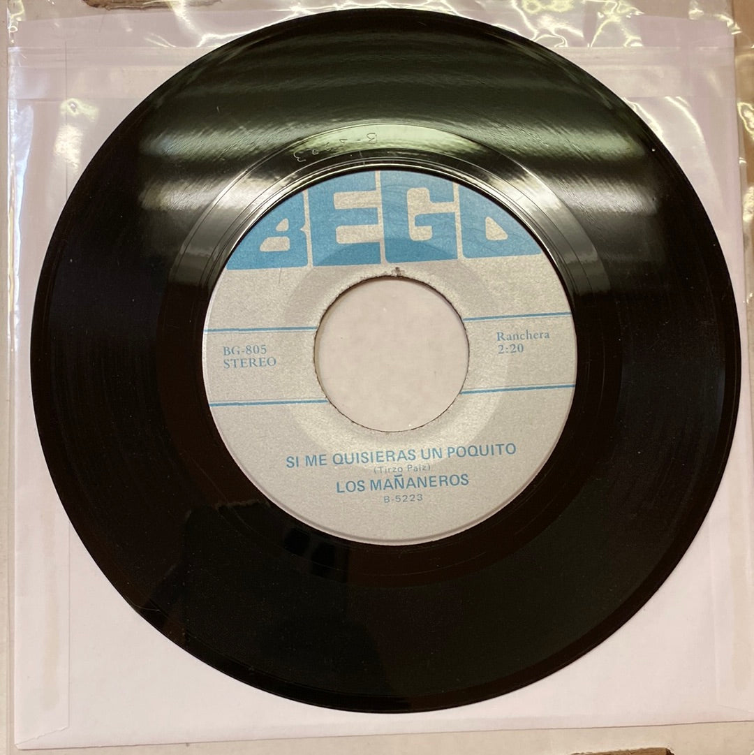 Los Mañaneros - Llorar Y Padecer / Si Me Quisieras Un Poquito (45 RPM)