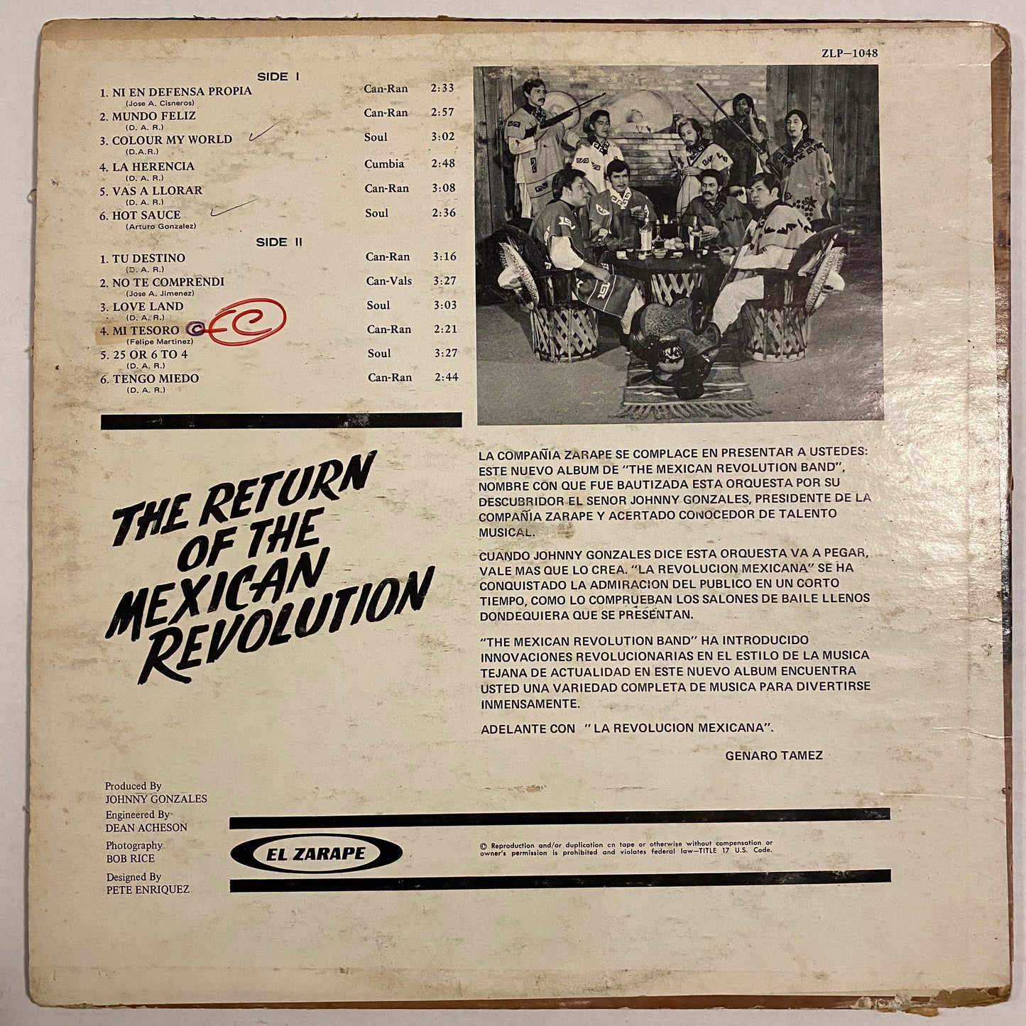 La Revolución Mexicana - El Regreso de la Revolución Mexicana (Vinilo)