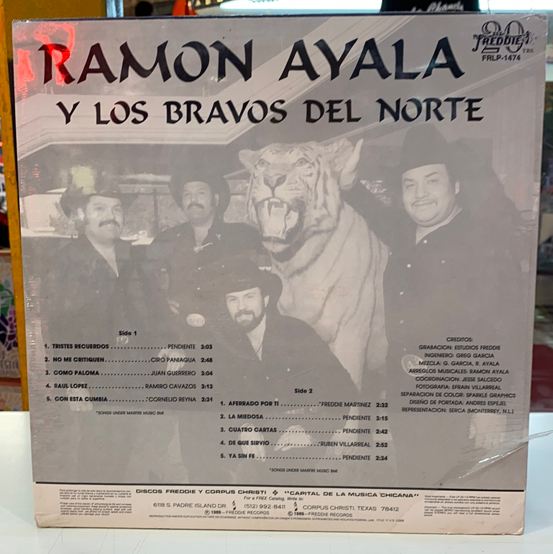 Ramon Ayala Y Los Bravos Del Norte - Tristes Recuerdos - Aferrado Por Ti (Vinyl)