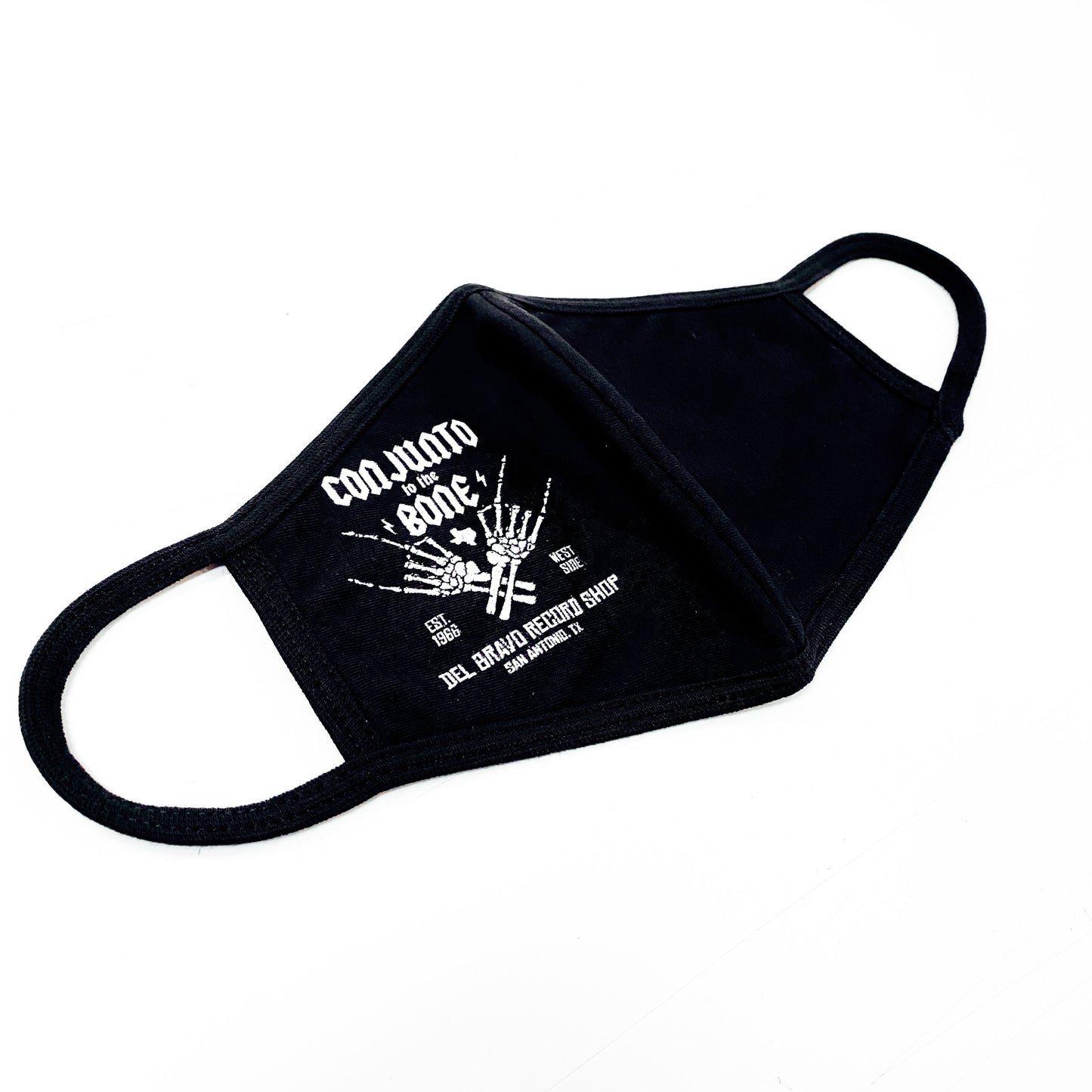Del Bravo Record Shop Conjunto to the Bone Face Mask DLB MERCH