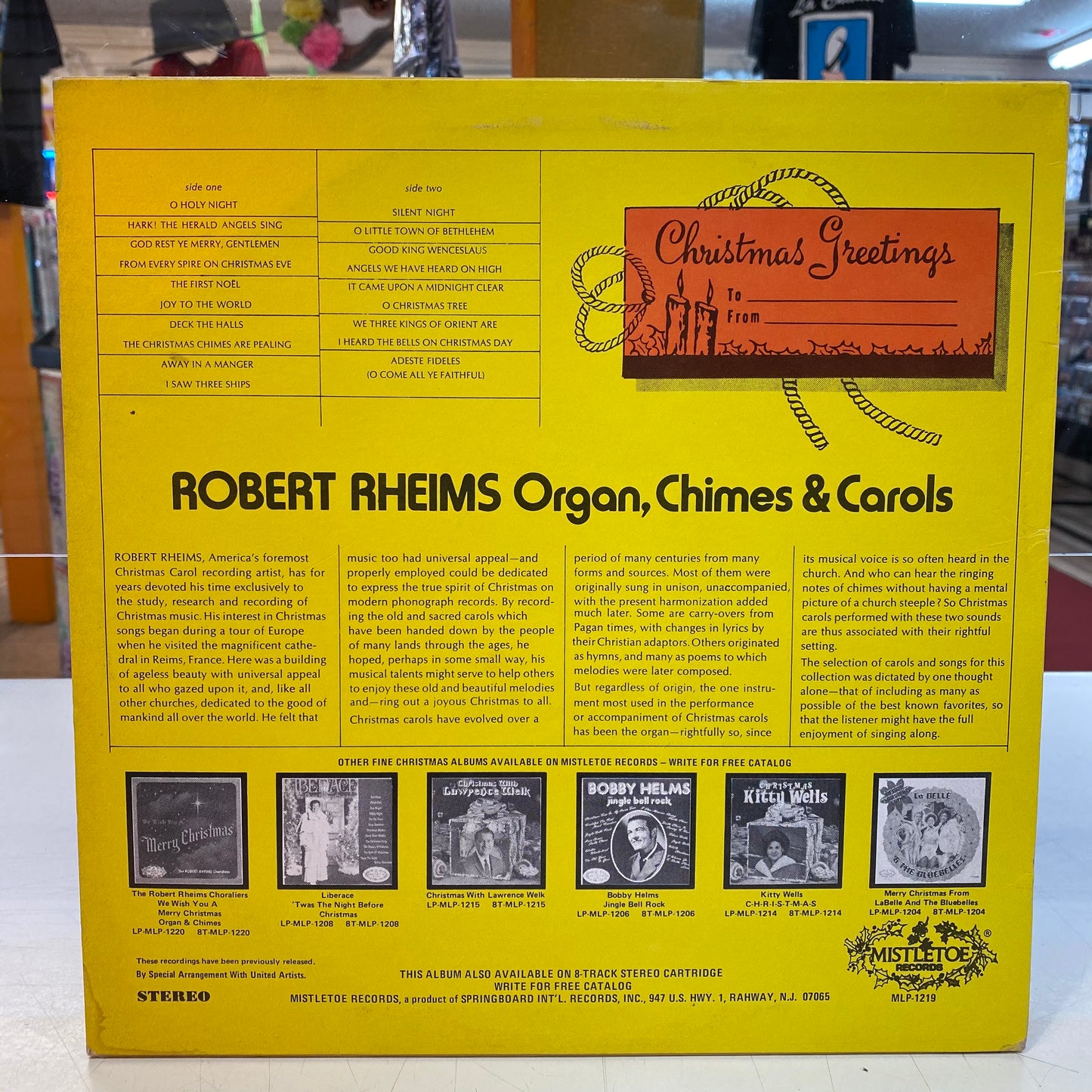 Robert Rheims Organ, Chimes, & Carols - Merry Christmas in Carol (Vinyl)