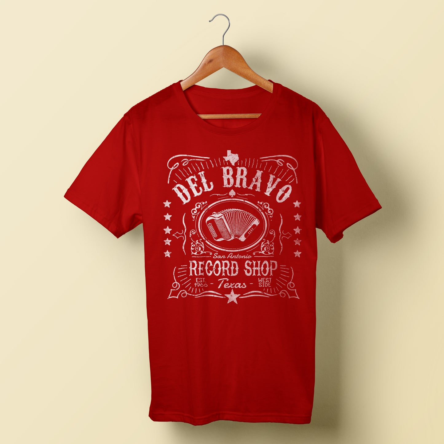 Whiskey Label (Red) T-Shirt DLB MERCH
