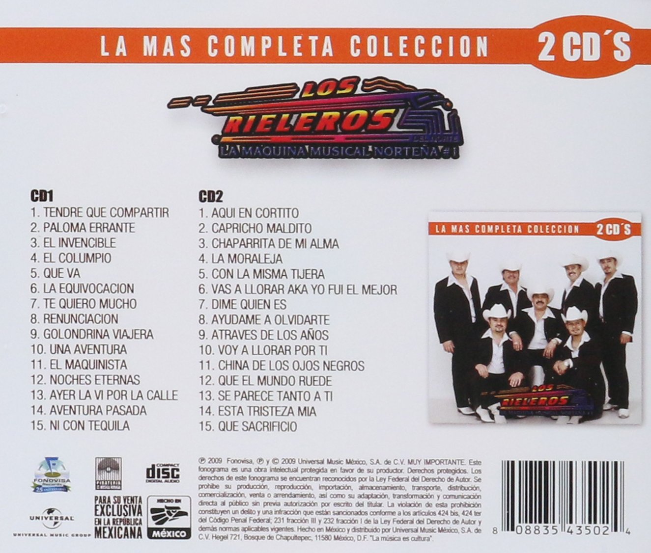 Los Rieleros Del Norte - La Mas Completa Collection (CD)