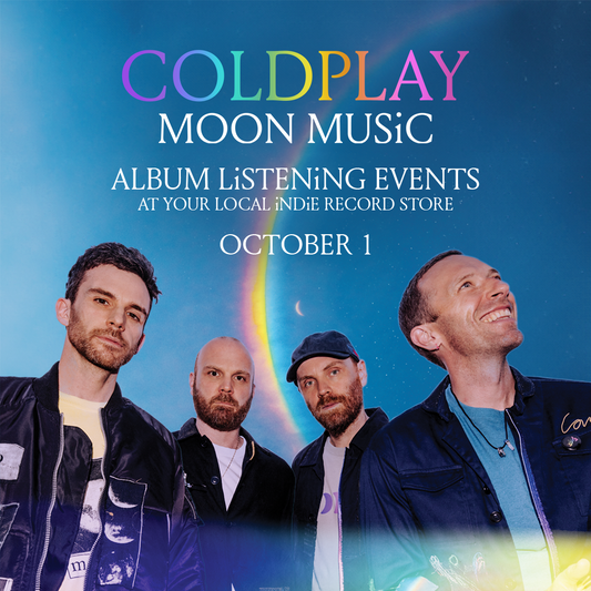 Join Us for a Stellar Night: Coldplay’s Moon Music Early Listening Event at Del Bravo Record Shop! 🌙