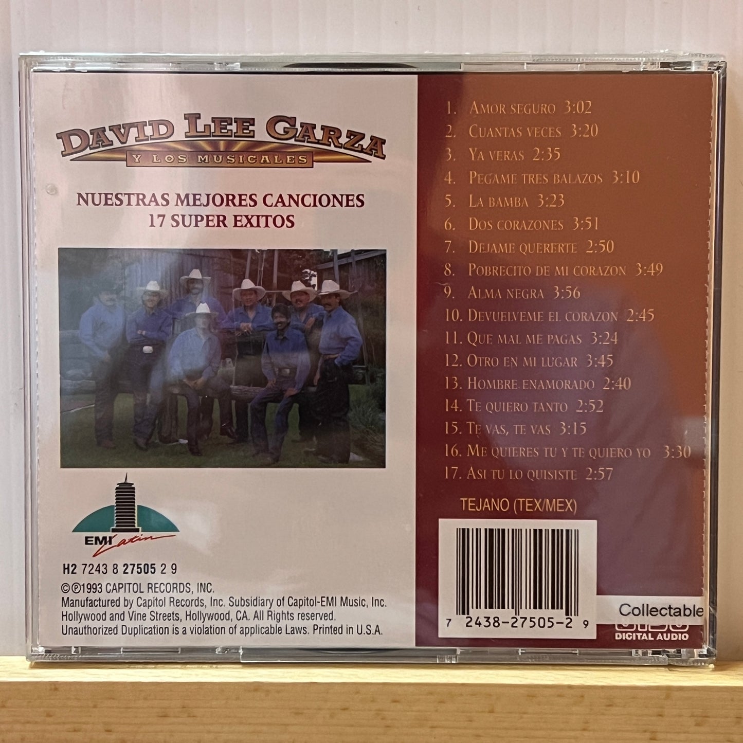 David Lee Garza y Los Musicales - Nuestras Mejores Canciones  *1993 (Sealed CD)