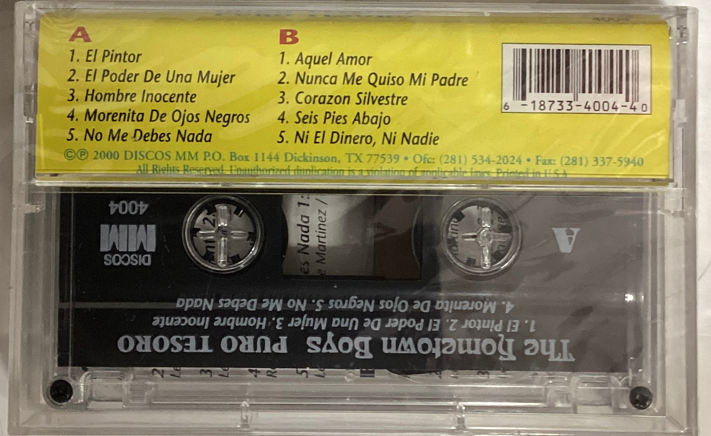 *Sealed: The Hometown Boys - Puro Tesoro (Cassette)