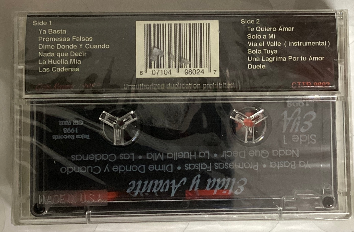 *Sealed: Elida y Avante – Eya 1998 (Cassette)