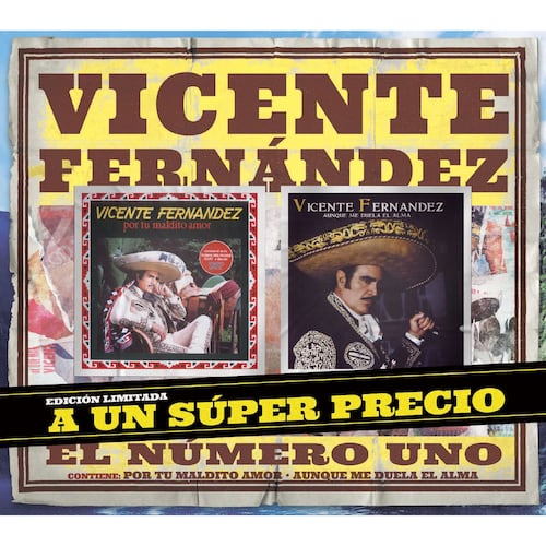 Vicente Fernandez -El Numero Uno: Por Tu Maldito Amor | Aunque Me Duela El Alma  (CD)