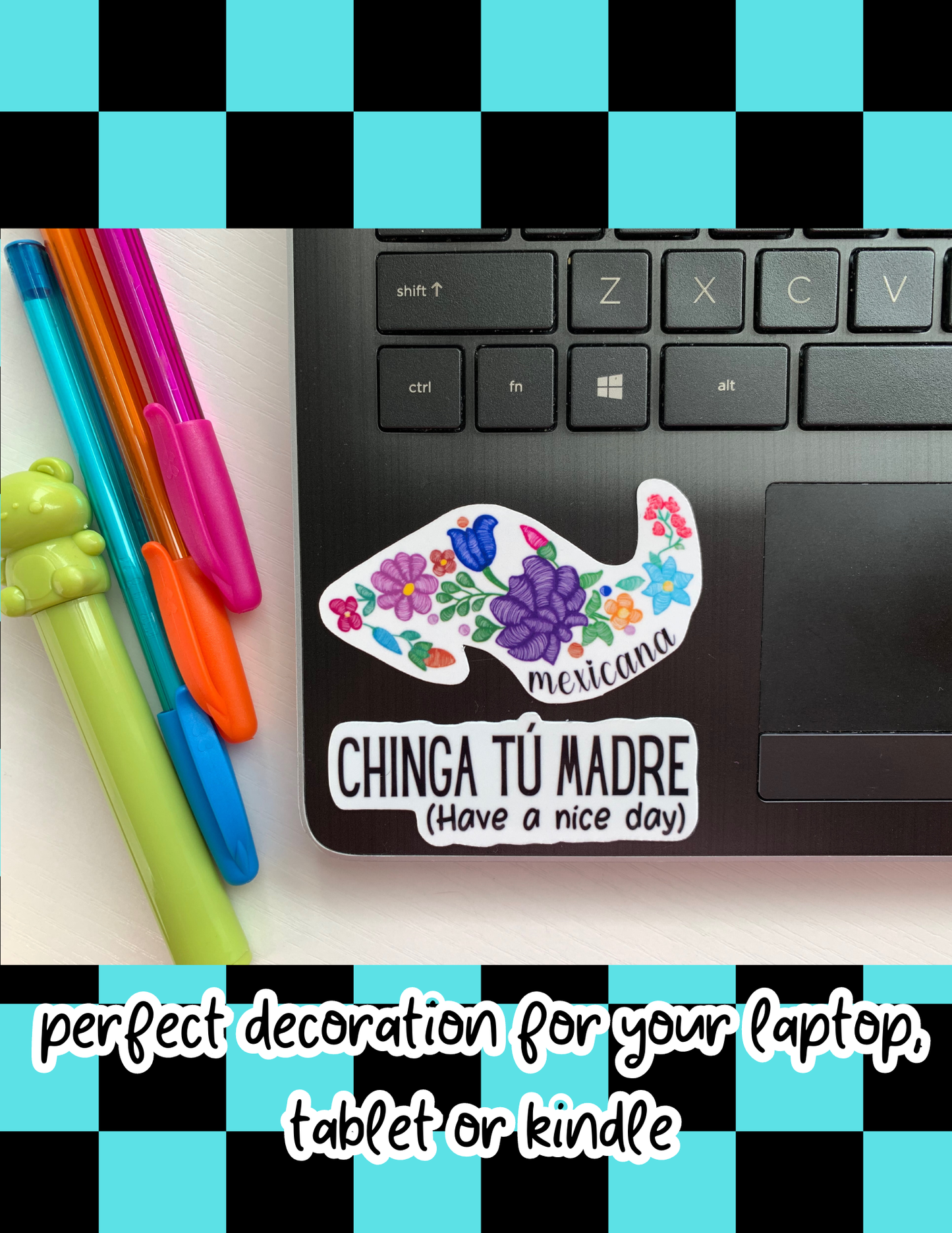 Funny latina sticker,mexican,spanish,spanglish laptop decal