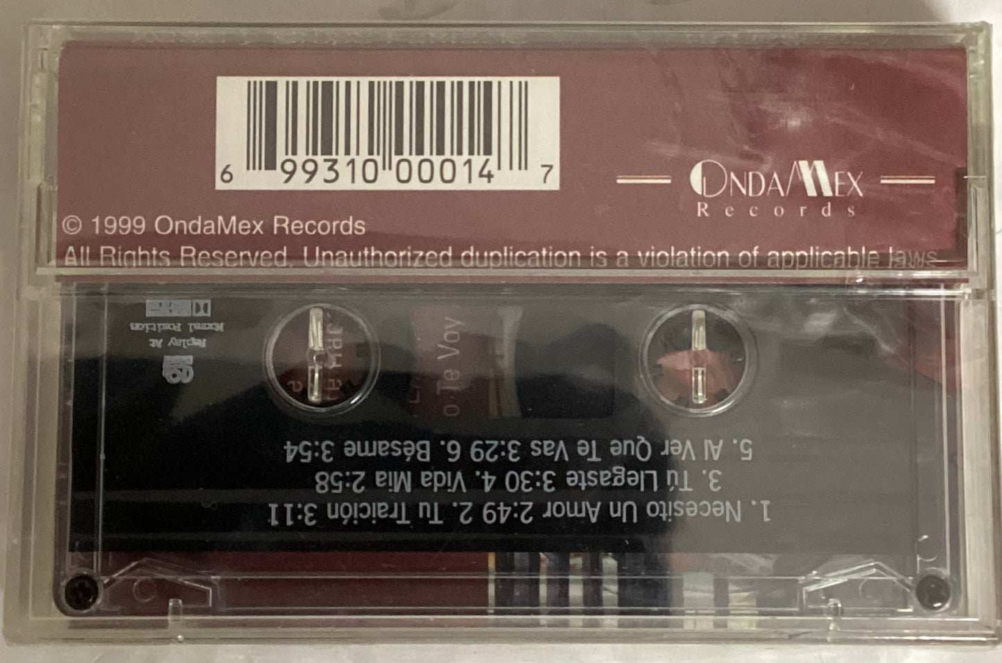 *Sealed: Nadia y Grupo Fantazia – Tú Llegaste (Cassette)