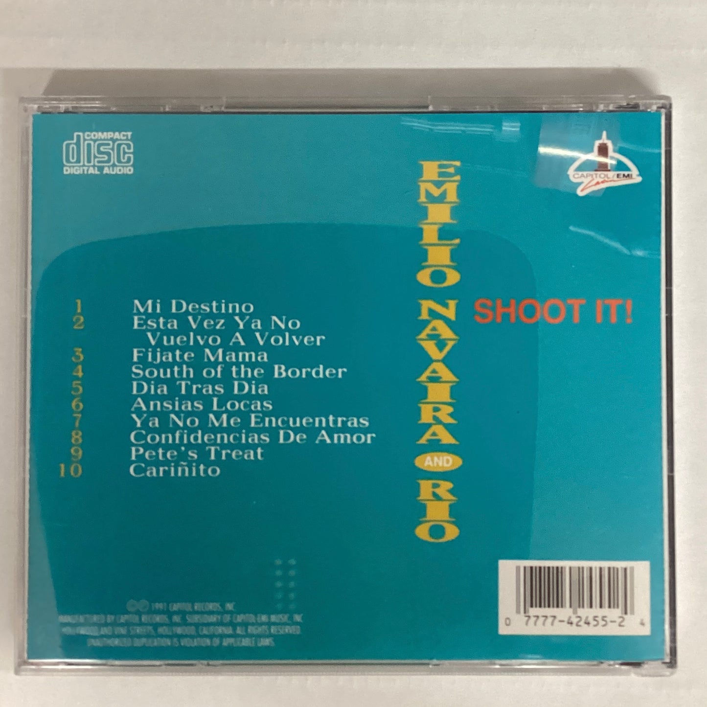 *Opened*1991: Emilio Navaira and Rio - Shoot It (CD)