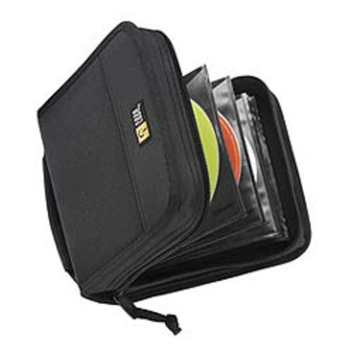 Estuche para CD Case Logic CDW-32: tiene capacidad para 32 discos o 16 con notas, de nailon (negro)