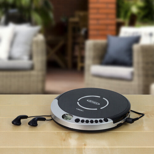 Jensen CD-60R Personal CD Player - 60 Second Anti-Skip - FM Radio (Silver/Black)