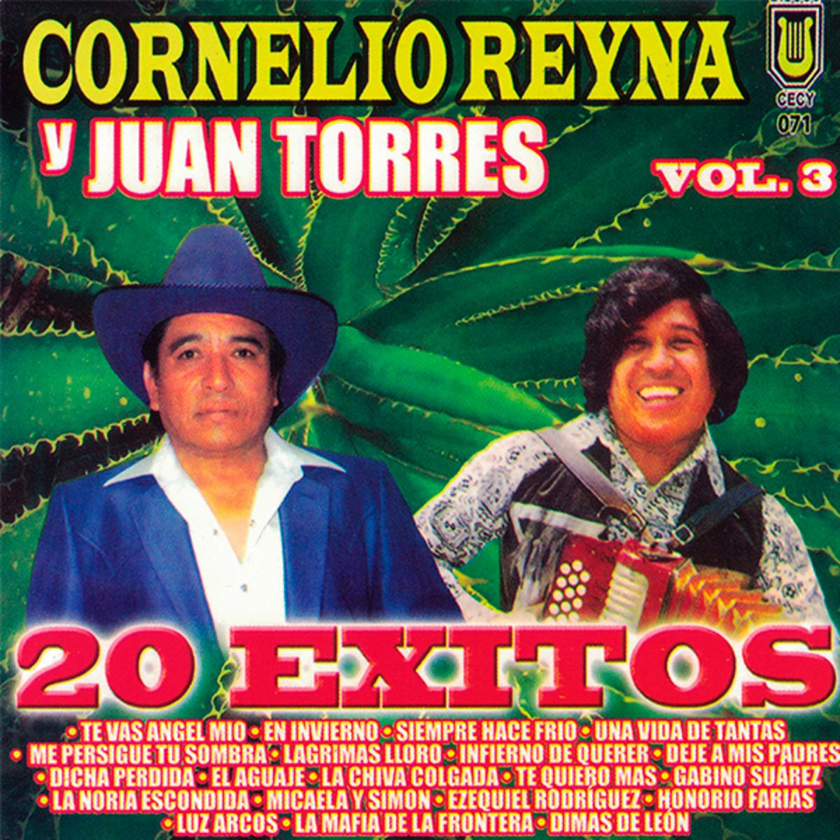 Cornelio Reyna Y Juan Torres - 20 Exitos Vol. 3 (CD)
