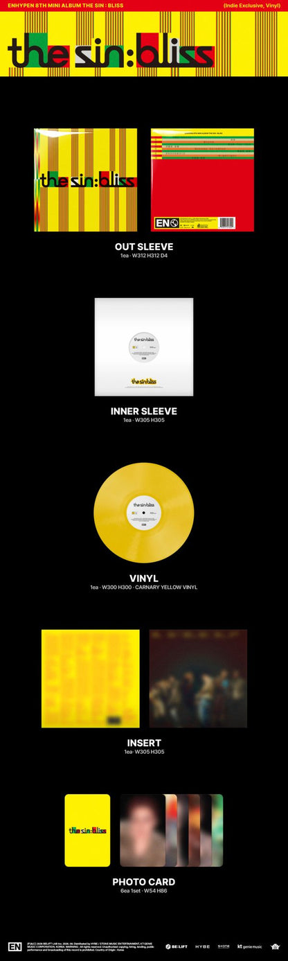 *IEX: ENHYPEN  - THE SIN : BLISS (Vinyl)