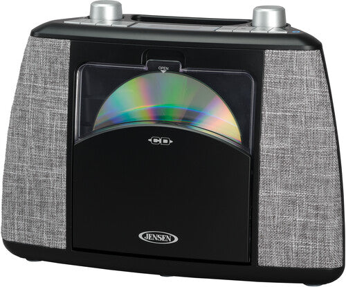 Jensen CD-565-BK Portable Bluetooth CD Music System FM- CD Player - Speaker (Black)