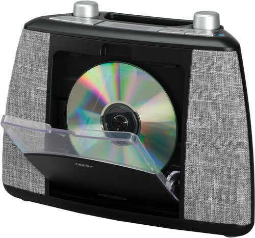 Jensen CD-565-BK Portable Bluetooth CD Music System FM- CD Player - Speaker (Black)