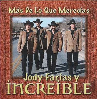 Jody Farias y Increible - Mas De Lo Que Merecias (CD)