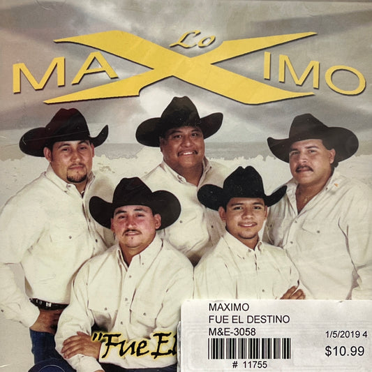 Maximo - Fue El Destino(CD)