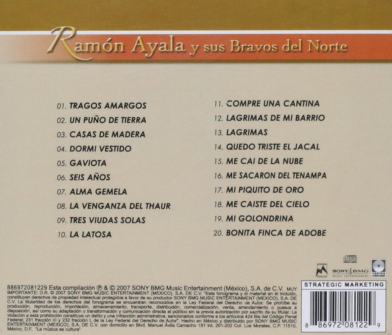 Ramon Ayala y sus Bravos del Norte - Brillantes Versiones Originales (CD)