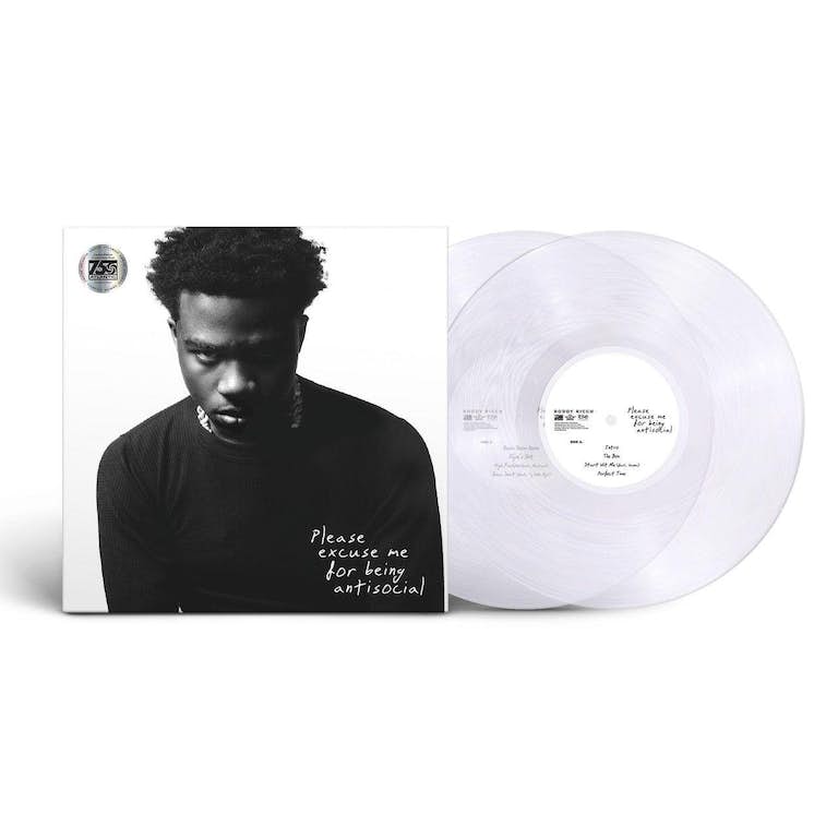 Roddy Ricch -Please Excuse Me For Being Antisocial (Clear Vinyl)