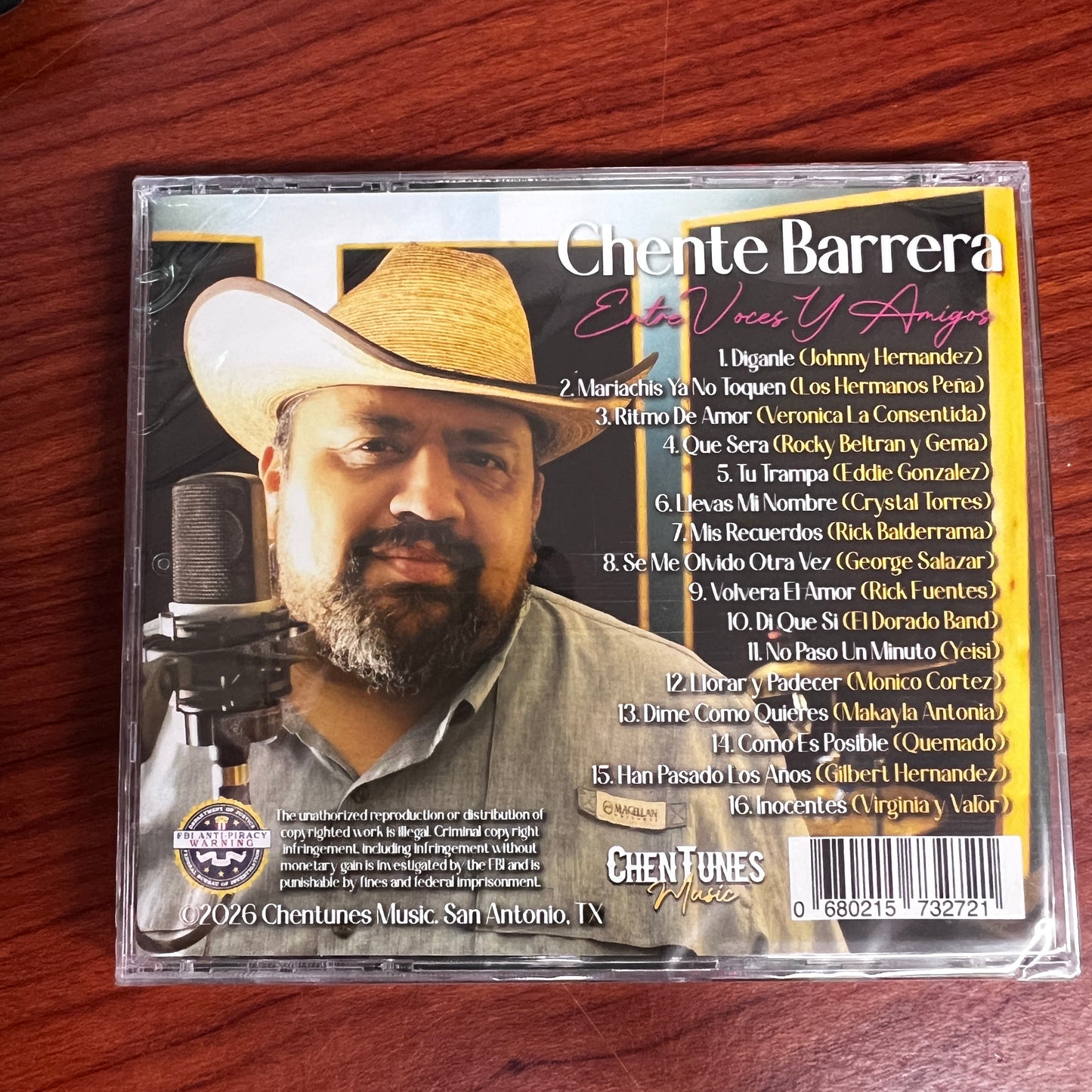 Chente Barrera - Entre Voces y Amigos (CD)