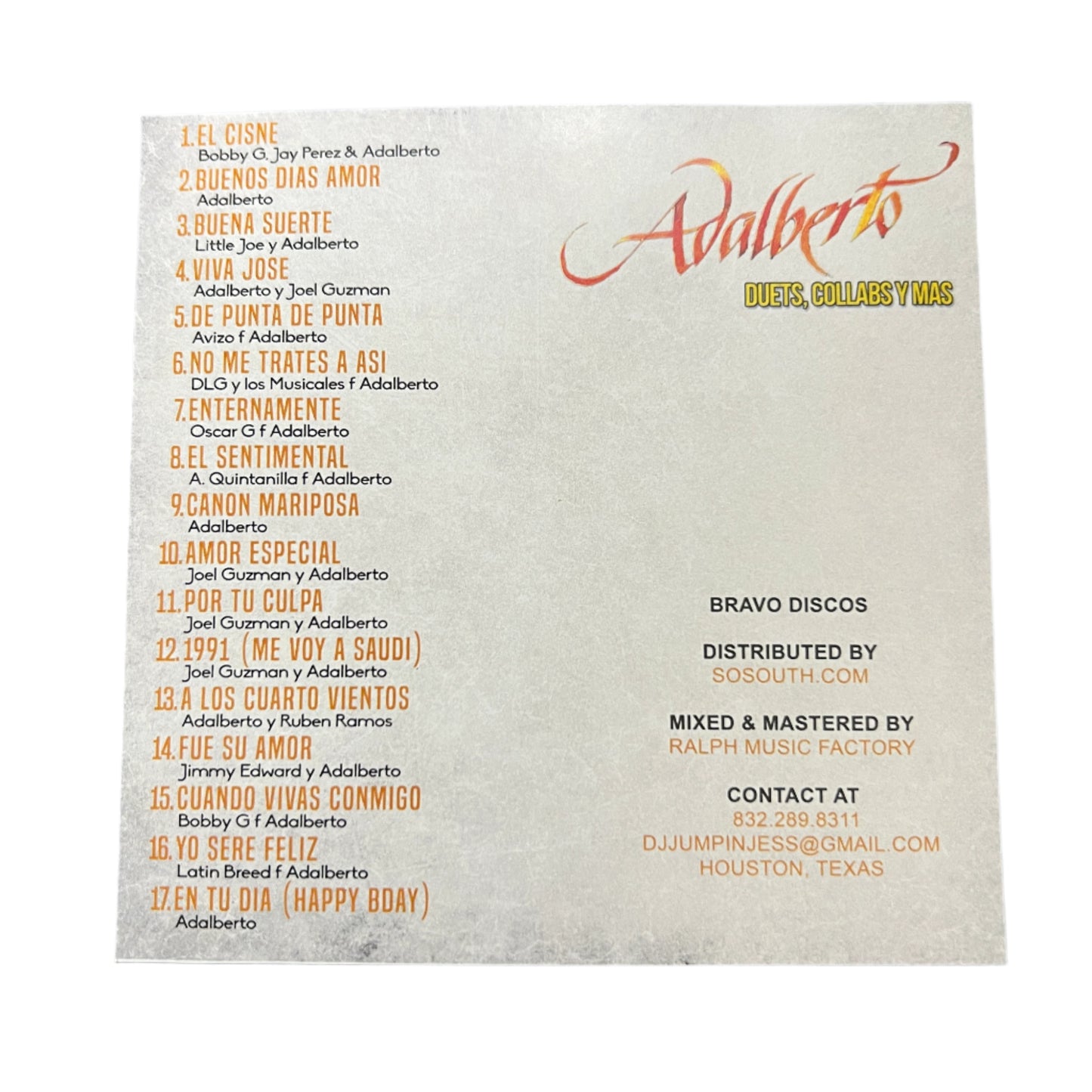 Adalberto - Duets, Collabs, y Mas (CD)