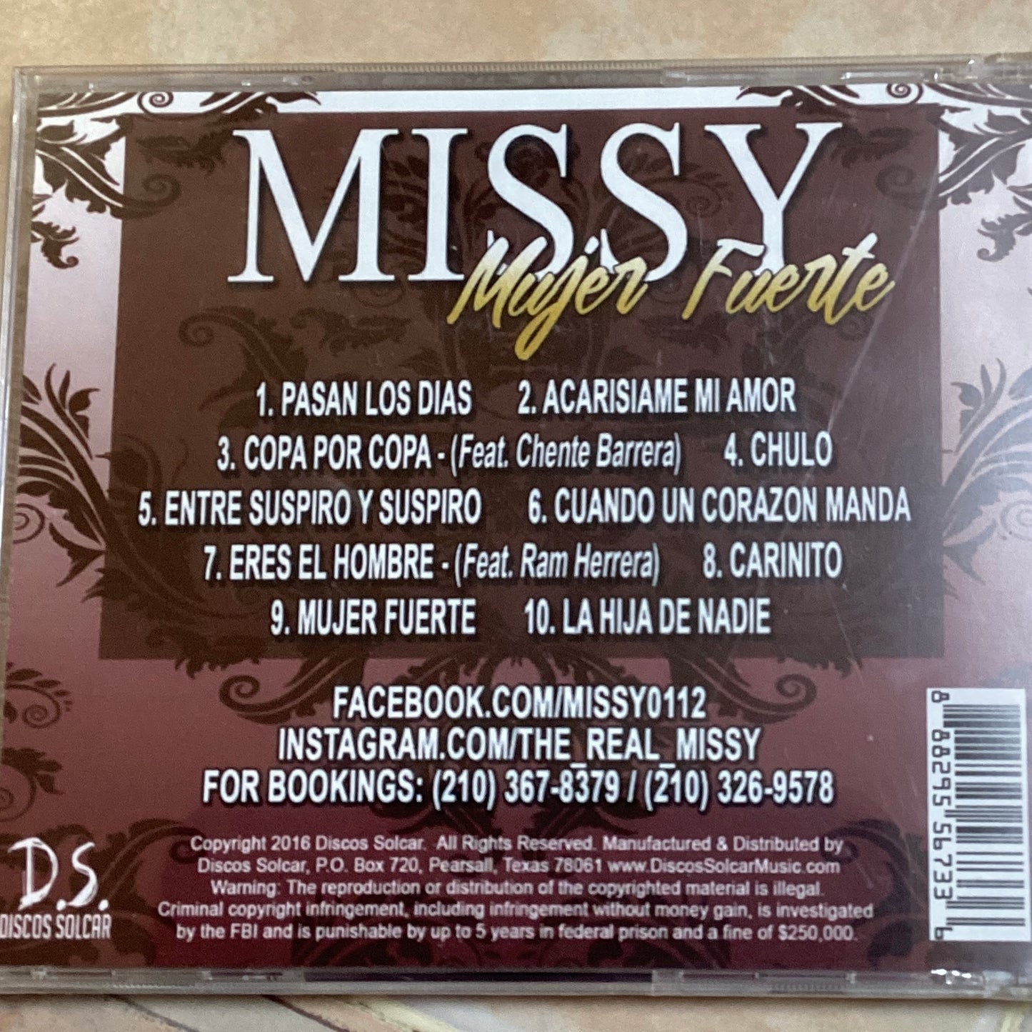 Missy - Mujer Fuerte (CD)