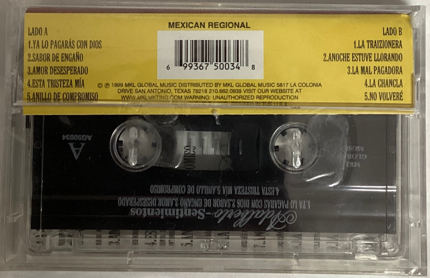 *Sealed: Adalberto - Sentimientos (Cassette)