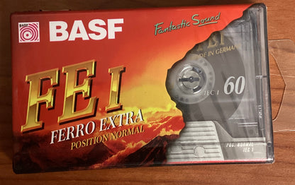 BASF FE I FERRO EXTRA Audio Blank Cassette 60 Minute With Case