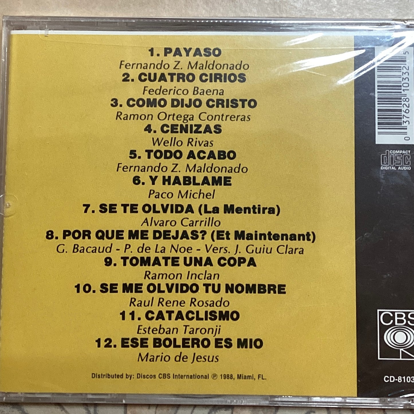 Javier Solis - Payaso (CD)