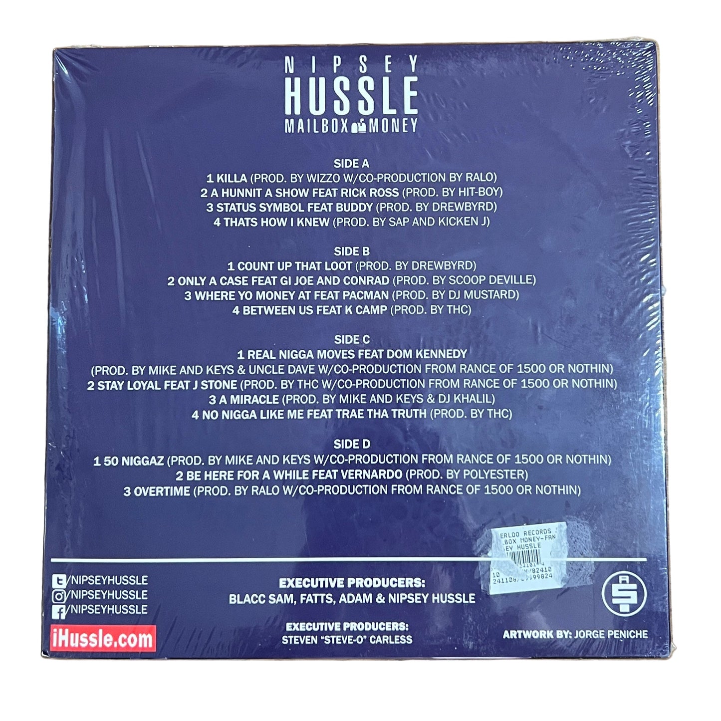 *Open *Unofficial:  Nipsey Hussle - Mailbox Money (White Vinyl)