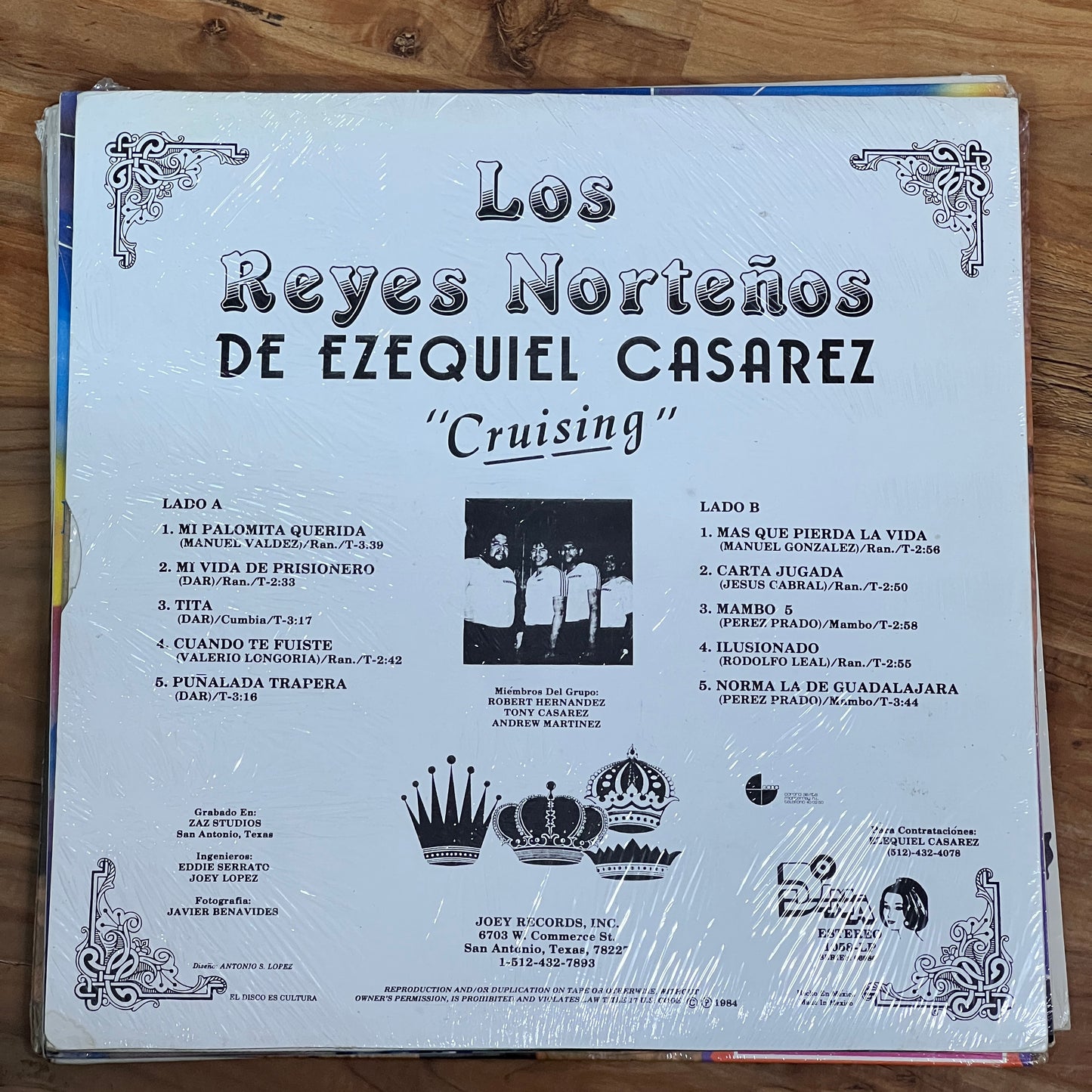 *1984 *Sealed Los Reyes Norteños De Ezequiel Casarez - Crusing (Vinyl)
