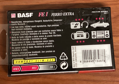 BASF FE I FERRO EXTRA Audio Blank Cassette 60 Minute With Case