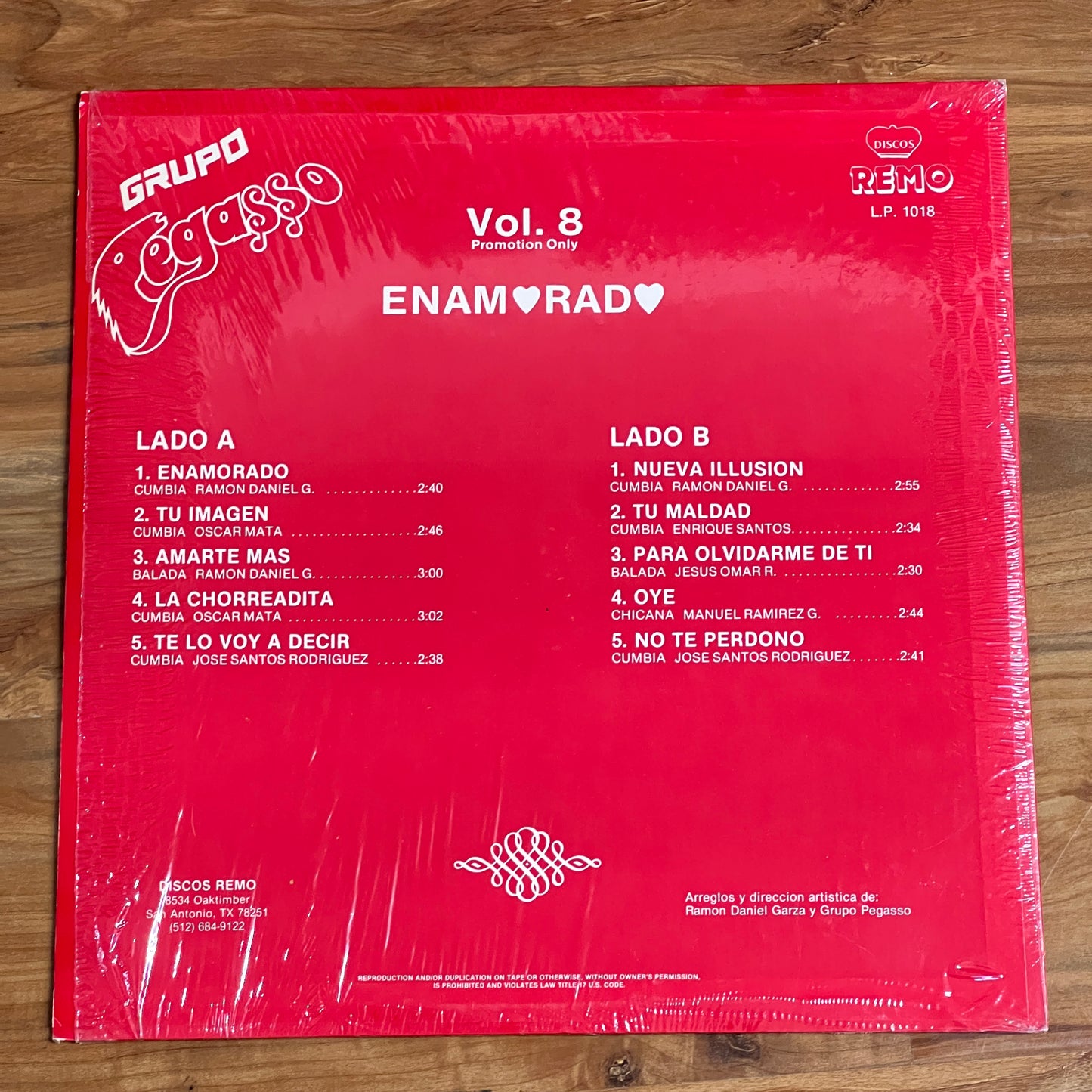 *Open: Grupo Pegasso - Enamorado Vol 8 (Vinyl)