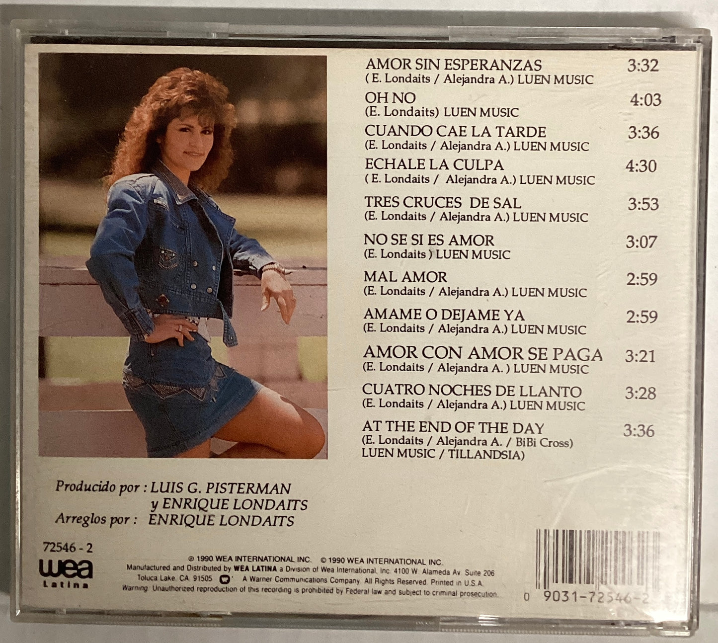*OPENED*1990: Patsy Torres – Amor Con Amor Se Paga (CD)