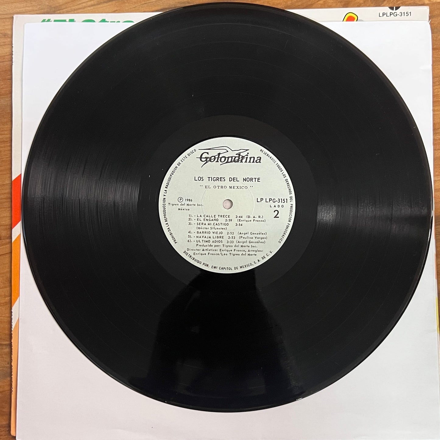 *Open *1986 - Tigres Del Norte - El Otro Mexico" (Vinyl)