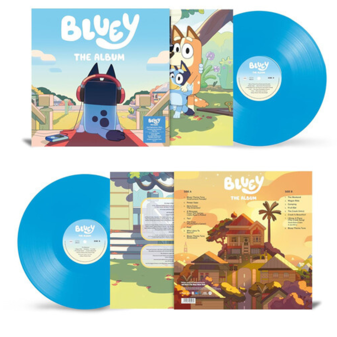 Bluey Bluey The Album Poster Import Blue Vinyl Del Bravo Bluey Bluey The Album Poster Import Blue Vinyl Del Bravo