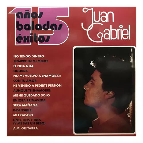 Juan Gabriel – 15 Años Baladas Exitos [Vinyl] [2 LP] [Color Rojo]