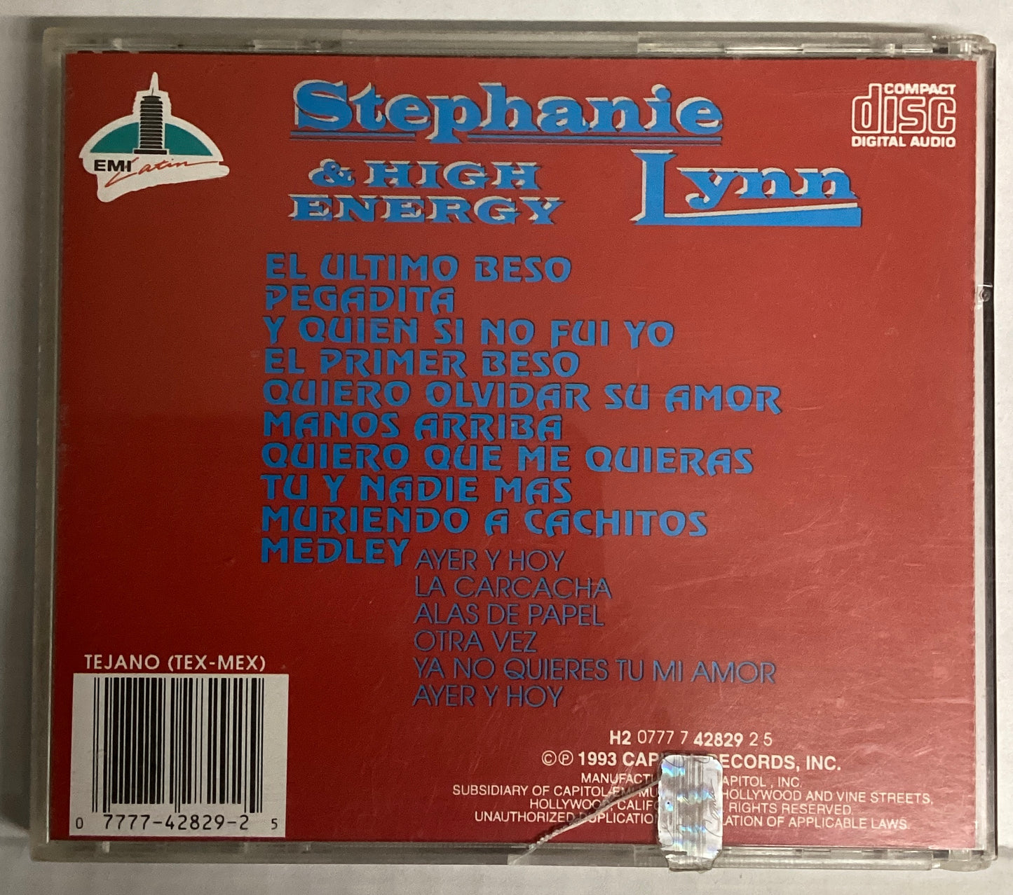 *OPENED* 1993: Stephanie Lynn & High Energy - Stephanie Lynn & High Energy (CD)