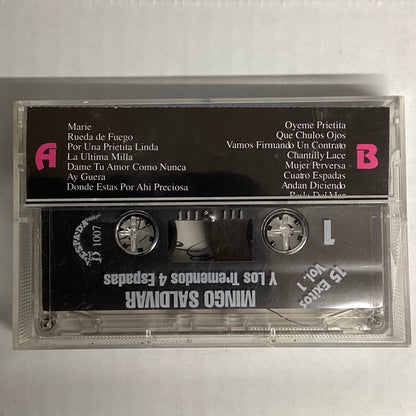 15 Exitos con Mingo Saldivar y Los Tremendos 4 Espadas Vol. 1 (Cassette)