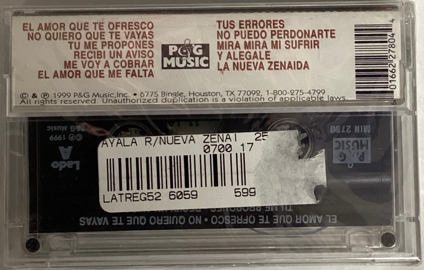 *Sealed: Ramon Ayala: Original Classics - La Nueva Zenaida (Cassette)