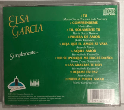 *OPENED* 1991: Elsa Garcia – Simplemente... (CD)