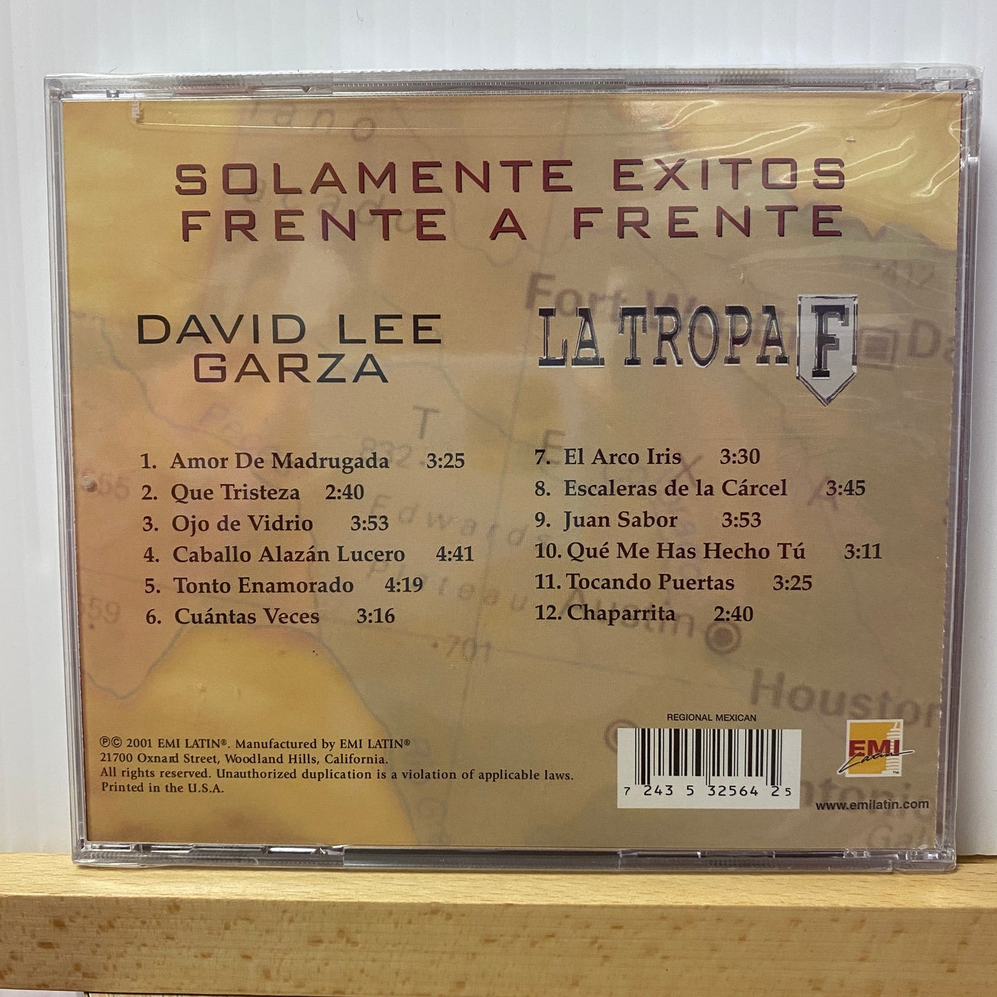 David Lee Garza &amp; Tropa F - Frente A Frente *2001 (CD)