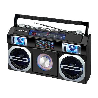Studebaker Master Blaster Bluetooth Boombox CD / FM Radio Player (Black)